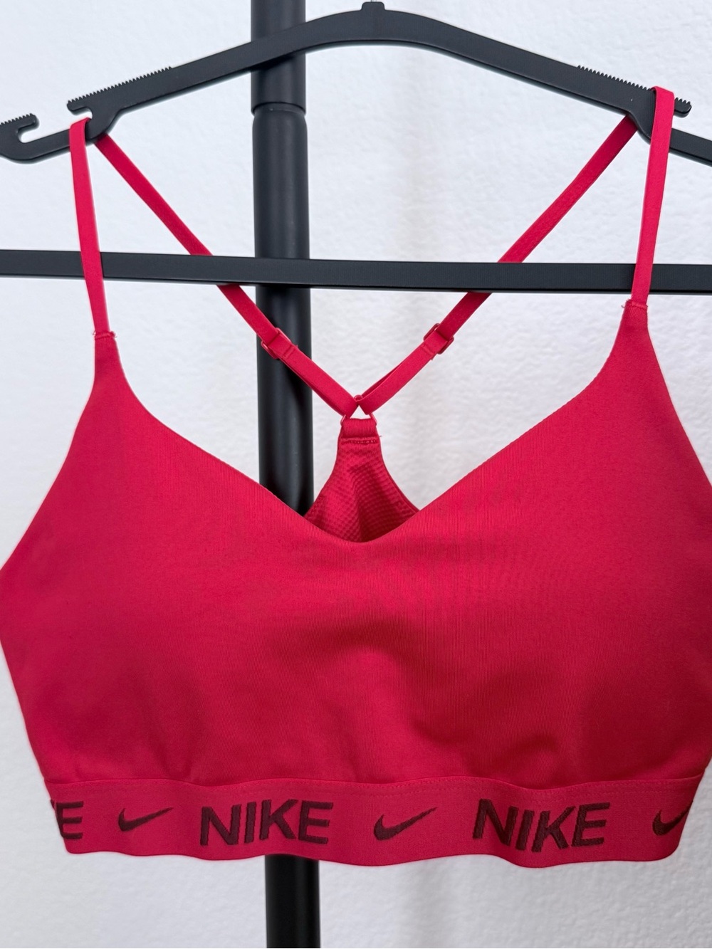 Nike Indy Dri-Fit Red Sports Bra